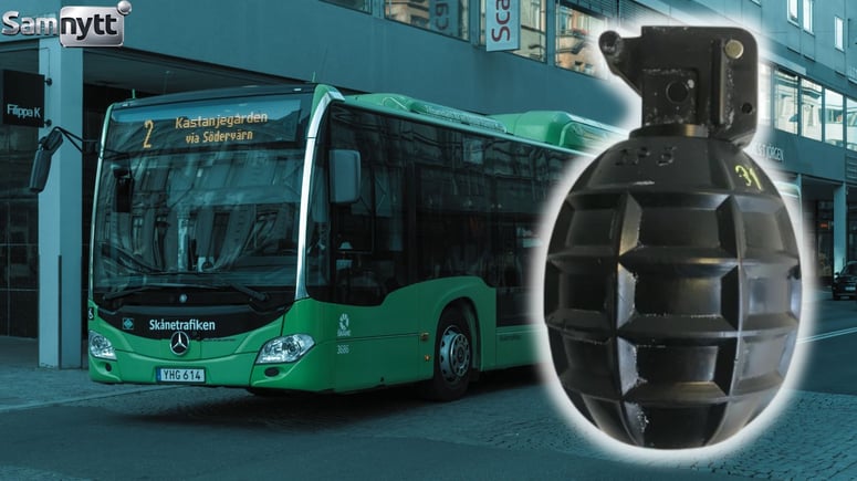 Artikelbild för artikeln: Skarp handgranat låg i flera timmar på gatan i Malmö