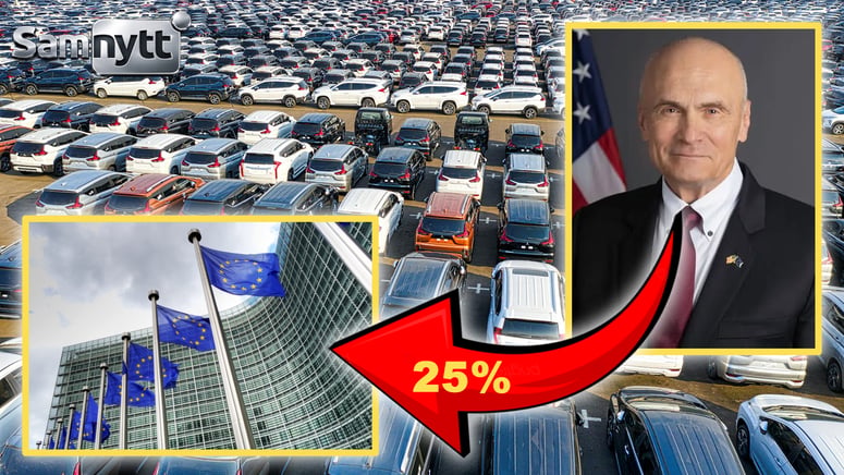 Artikelbild för artikeln: USA hotar med 25-procentiga biltullar – ökar trycket i handelskonflikt med EU