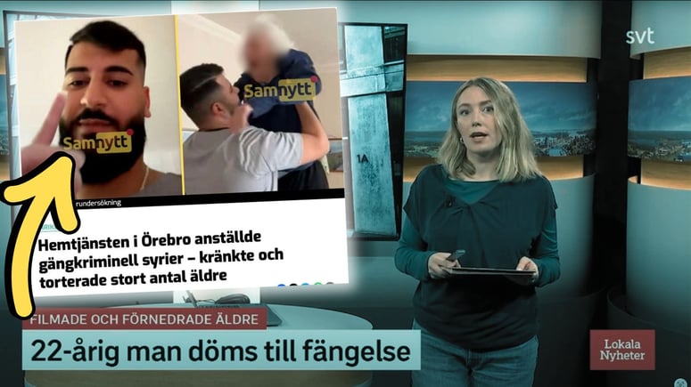 Artikelbild för artikeln: SVT mörkar att pensionärsplågaren i hemtjänsten är syrier och anställdes trots gängkriminell bakgrund