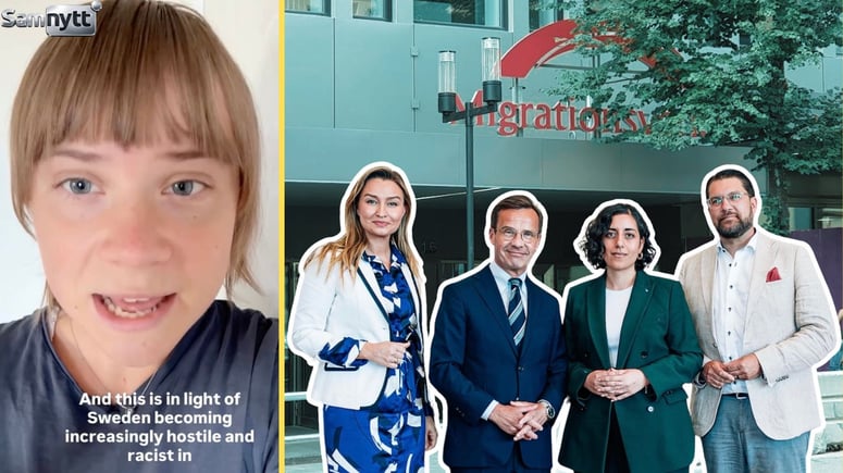 Artikelbild för artikeln: Greta är rasande - mobiliserar mot Tidöregeringen: "Sverige blir allt mer fientligt och rasistiskt"