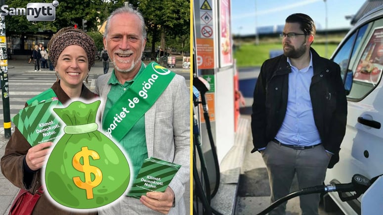 Artikelbild för artikeln: MP rasar över sänkt bränslepris: "Låser in oss i fossilberoende"