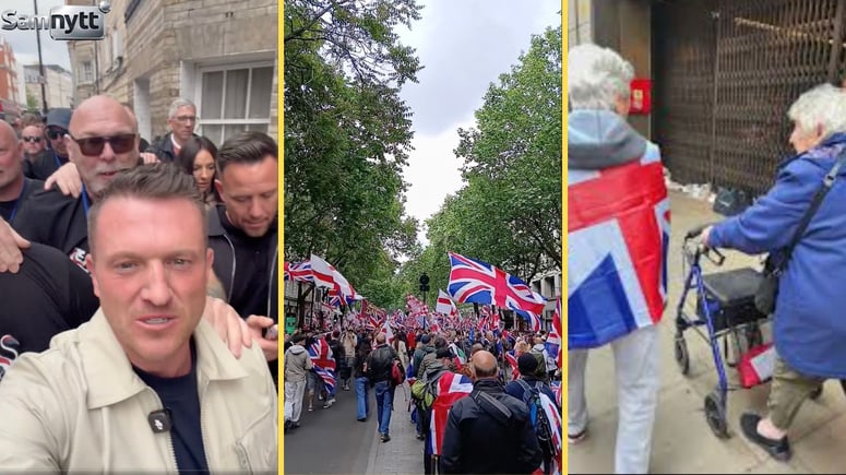Artikelbild för artikeln: VIDEO: Se Tommy Robinsons protest mot massinvandringen