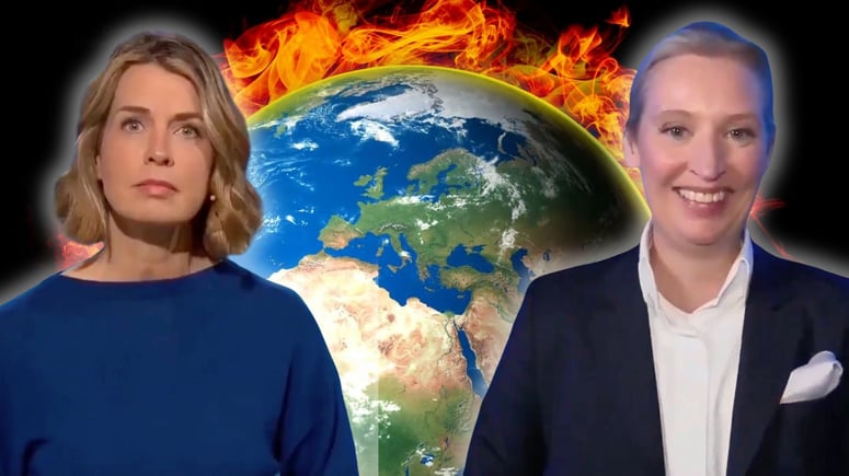 Artikelbild för artikeln: VIDEO: Här krossar AFD-ledaren journalist om "klimatkrisen"