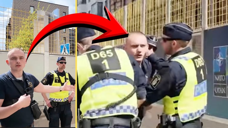 Artikelbild för artikeln: Polisens diktatursingripande: Omhändertog altmedia-journalister vid Nato-mötet