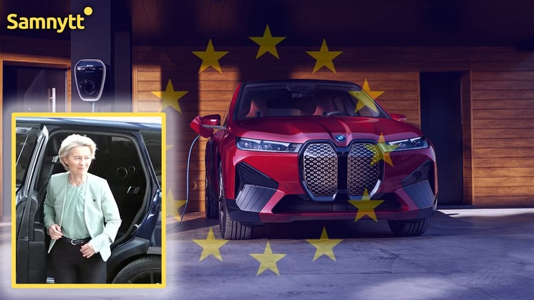 Artikelbild för artikeln: EU-topparna fast på laddstationen – får nu känna av sin egen elbilspolitik