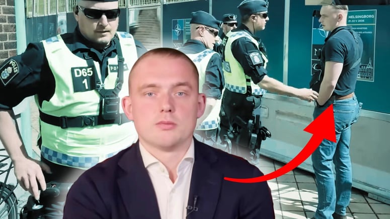 Artikelbild för artikeln: Polisen avbröt Tor-Björns Nato-bevakning – han brottades ned och misstänks för brott
