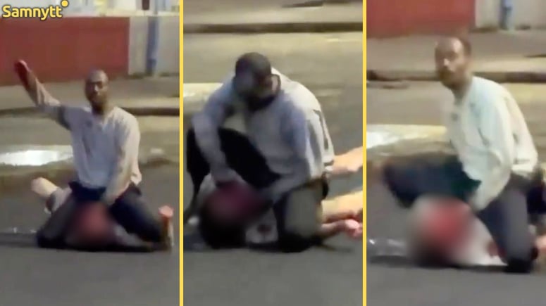 Artikelbild för artikeln: VIDEO: "Han skär av hans huvud!” - se somalierns blodiga attack mitt på gatan