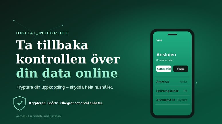 Artikelbild för artikeln: Staten ser mer än du tror – så tar du tillbaka kontrollen över din data online