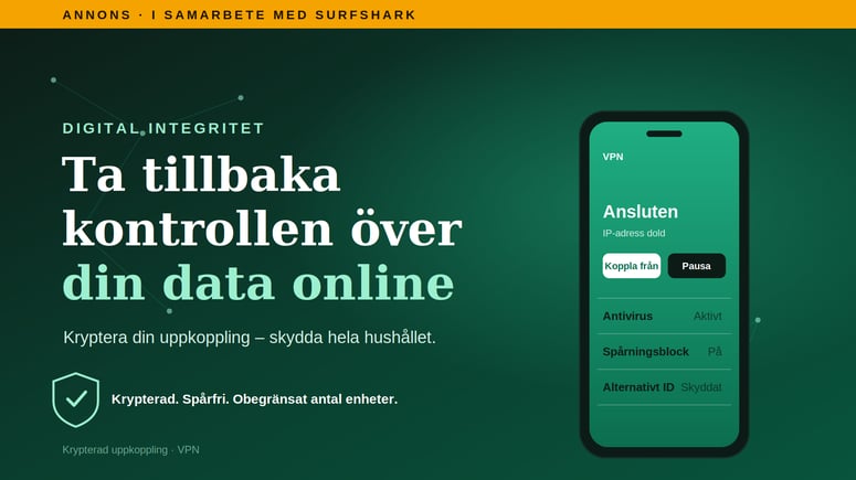 Artikelbild för artikeln: Staten ser mer än du tror – så tar du tillbaka kontrollen över din data online