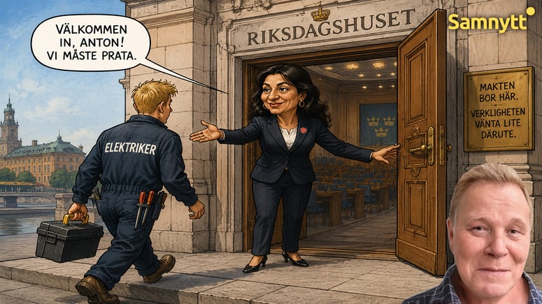 Artikelbild för artikeln: Dagerlind: När verkligheten knackade på riksdagens dörr