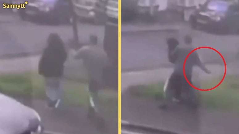 Artikelbild för artikeln: VIDEO: Tonårsflicka attackerad av migrant - knivhöggs i halsen