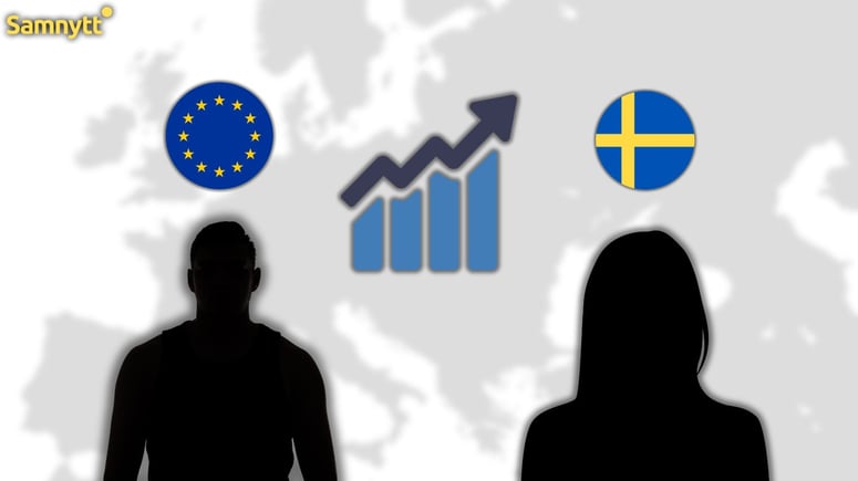 Artikelbild för artikeln: Kraftig ökning av sexbrott i EU - Sverige i toppen