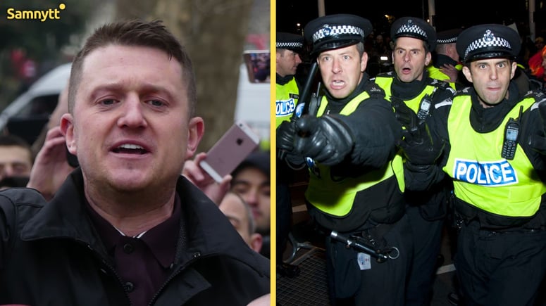 Artikelbild för artikeln: Tommy Robinson stoppad på flygplats - behandlades som terrorist