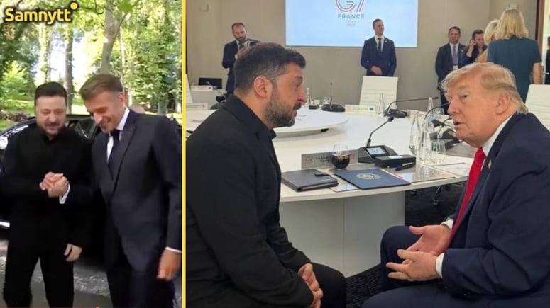 Artikelbild för artikeln: Zelenskyj och Macron taktikpratade hur Trump ska hanteras