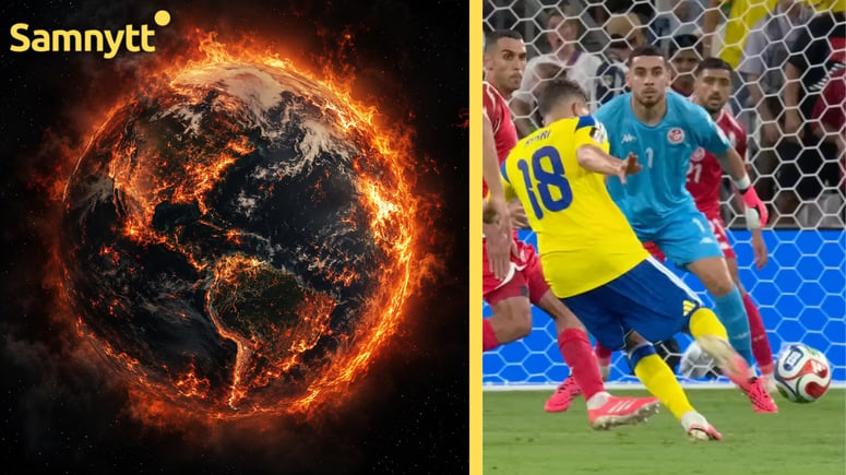 Artikelbild för artikeln: Forskarnas klimatlarm under fotbolls-VM: Solen gör spelare svettiga
