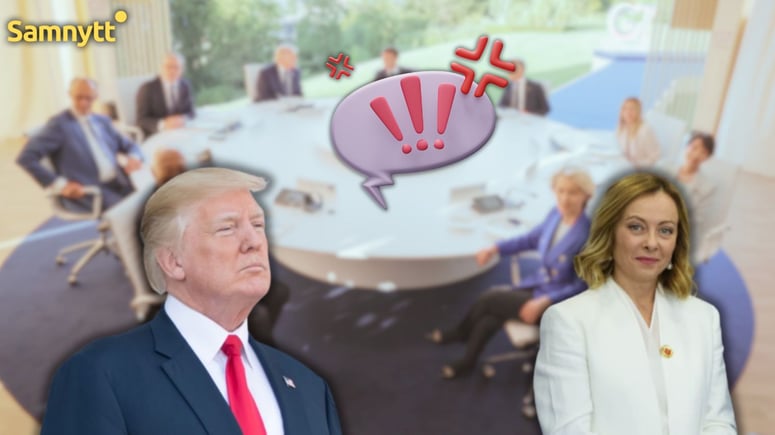 Artikelbild för artikeln: Trump och Meloni i ordkrig: "Helt påhittat"