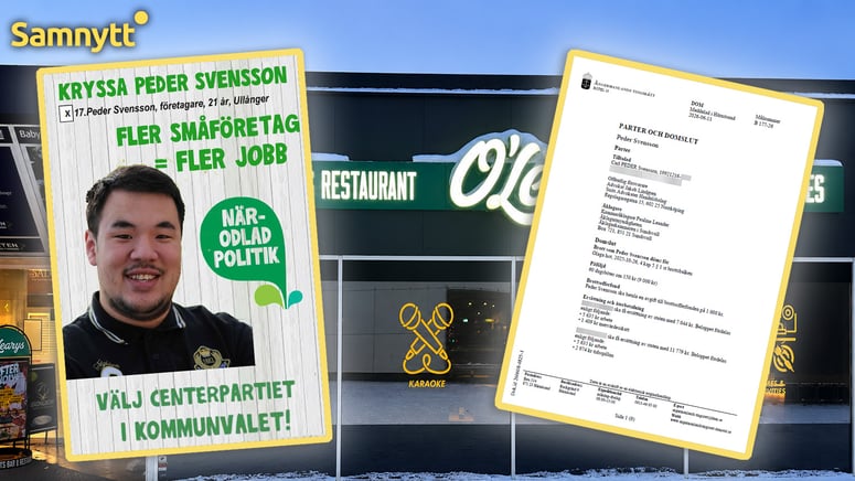 Artikelbild för artikeln: Centerpartist dömd efter krogingripande – hotade skjuta berusad man