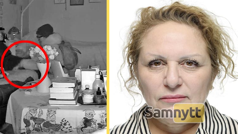 Artikelbild för artikeln: Här är hemtjänst-kvinnan som rotar i dementas hem – fångades på övervakningsfilm