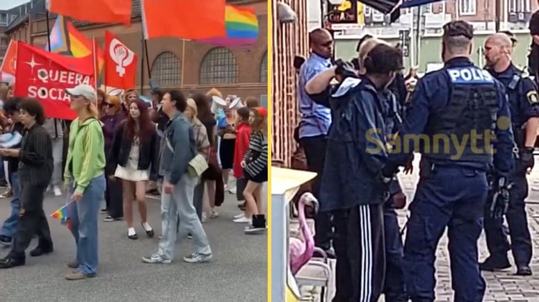 Artikelbild för artikeln: Vänsterpartiets Pridefirande: "Hela Malmö hatar polisen"