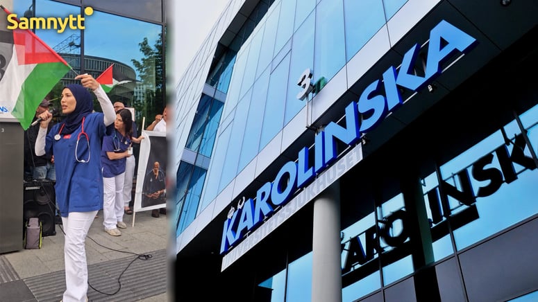 Artikelbild för artikeln: Karolinska kunde använt EU-dom för att stoppa vårdpersonalens Gaza-demonstration vid sjukhuset