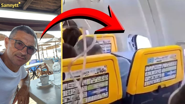 Artikelbild för artikeln: Skräcksemestern med Ryanair: Sögs nästan ur flygplanet