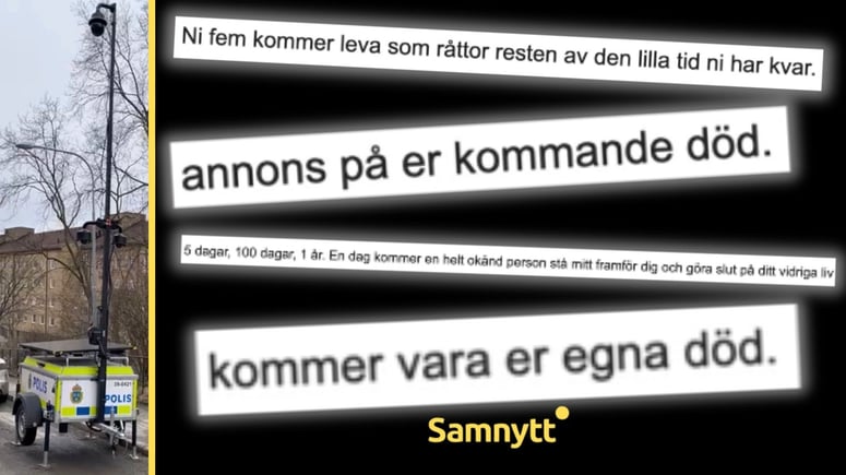 Artikelbild för artikeln: "Annons på er kommande död" - hot ska inte få tysta Samnytt