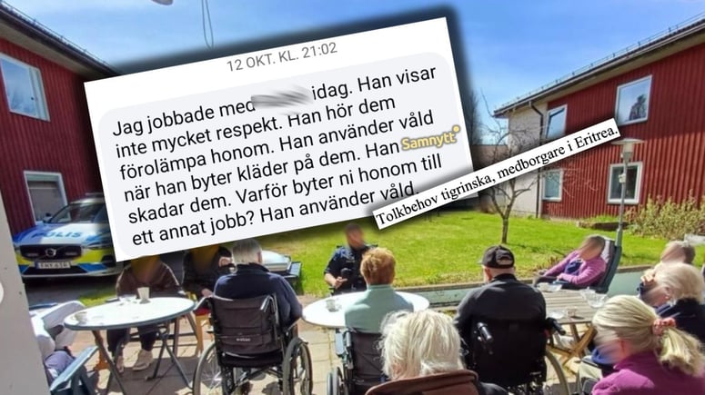 Artikelbild för artikeln: Tolkbehovs-eritrean anställdes för att ta hand om dementa - förolämpade och använde våld: "Fuck you, fuck you"