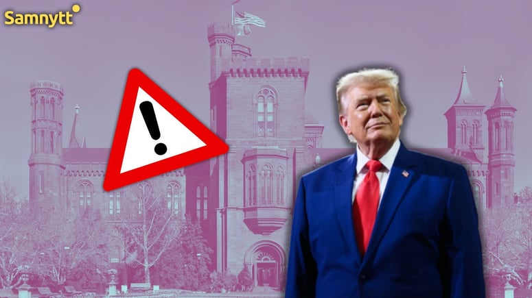 Artikelbild för artikeln: Trump beordrar varningsskyltar utanför Smithsonian: "Museet ger felaktig bild av USA:s historia"