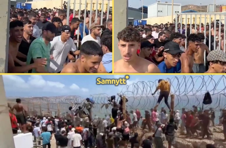 Artikelbild för artikeln: Efter Spaniens massamnesti för illegala: Nu stormar tusentals afrikaner och araber in i EU