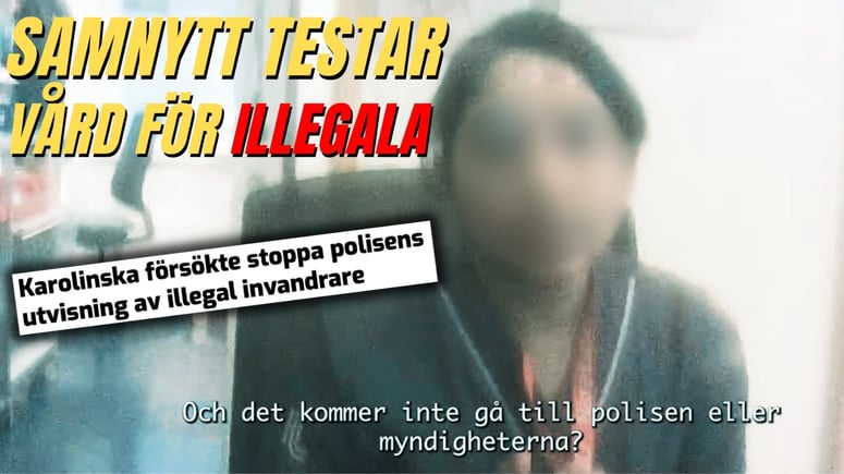 Artikelbild för artikeln: DOLDKAMERA: Samnytt testar vård för illegala invandrare