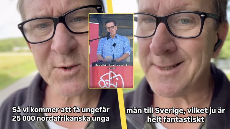 Artikelbild för artikeln: S-influencer: "Fantastiskt med 25 000 nordafrikanska invandrarmän"