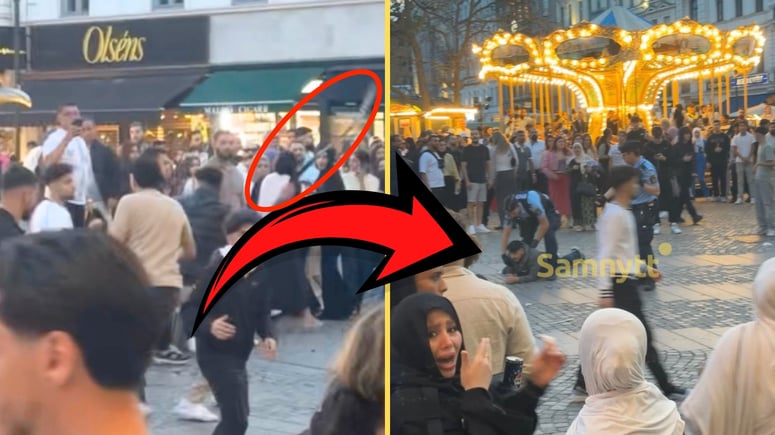 Artikelbild för artikeln: VIDEO: Här slåss invandrarna med bälten mitt under Malmöfestivalen
