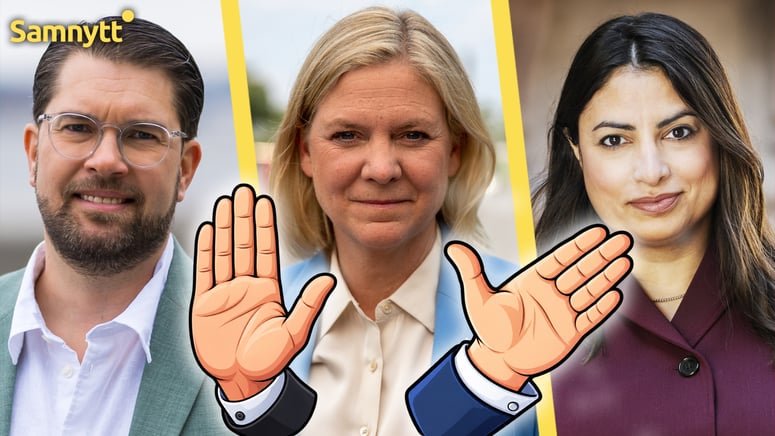 Artikelbild för artikeln: Magdalena Andersson håller dörren stängd till "högerextremt" SD – men öppen för terrorkopplat V