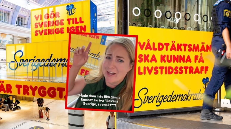 Artikelbild för artikeln: C-toppen rasande över SD-reklam om att göra Sverige till Sverige: "En kall kår och il i kroppen"