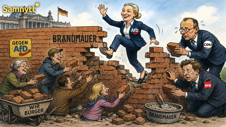 Artikelbild för artikeln: Brandväggs-strategin mot AfD stärkte partiet – och den nya striden om demokratins gränser
