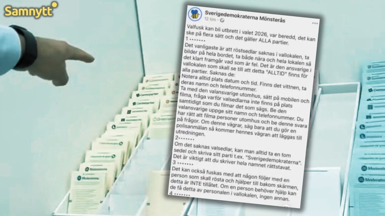 Artikelbild för artikeln: SVT vevar i gång "attack mot demokratin"-inslag när SD uppmanade sympatisörer att vara uppmärksamma och agera