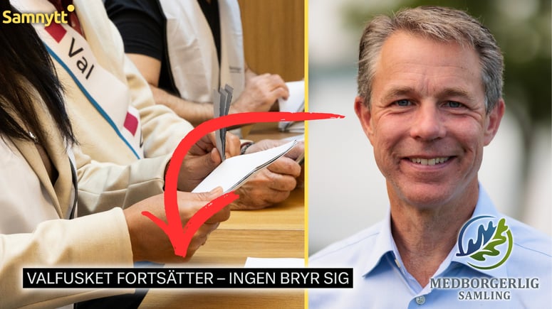 Artikelbild för artikeln: Medborgerlig Samling larmar: "Valfusket fortsätter - ingen bryr sig"