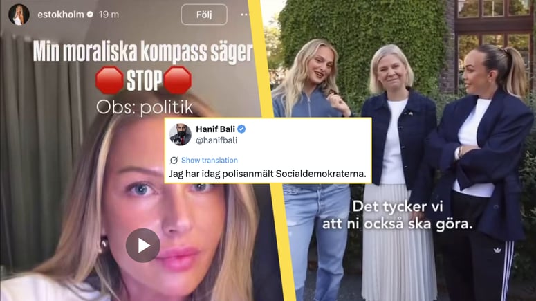 Artikelbild för artikeln: S polisanmäls efter influenceranklagelser – uppges ha erbjudit 150 000