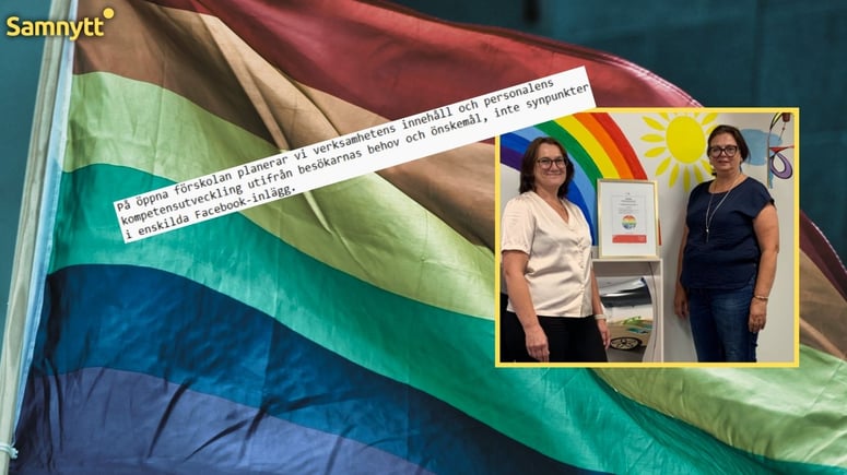 Artikelbild för artikeln: Kommun avvisar kritik mot hbtqi-diplomerad förskola