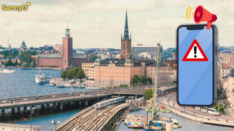 Artikelbild för artikeln: I dag testas Sveriges nya krislarm – miljontals mobiler kan börja tjuta