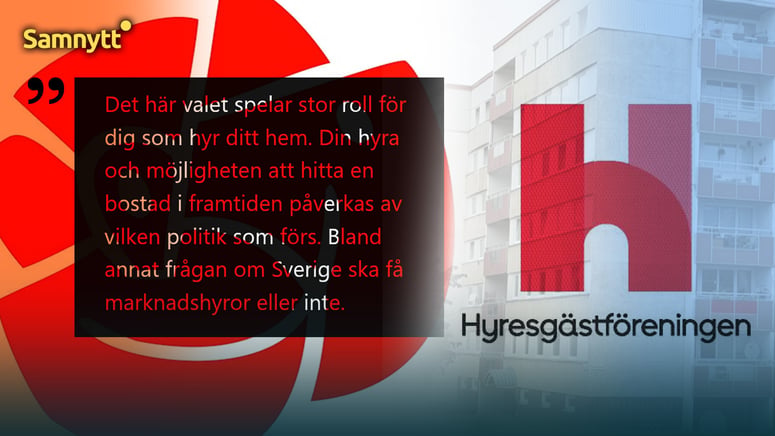 Artikelbild för artikeln: Valkampanjen: ”Partipolitiskt obundna” Hyresgästföreningen mobiliserar boende inför valet