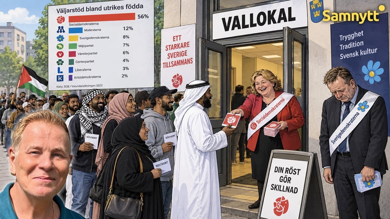 Artikelbild för artikeln: Dagerlind: Med folkutbytespolitik exemplifierar Sverige den demokratiska paradoxen