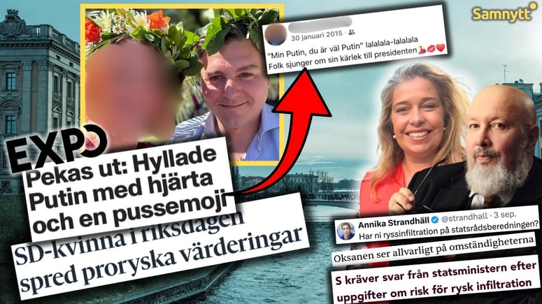 Artikelbild för artikeln: Här är Expos spioncirkus: Ljög om skenäktenskap för att misstänkliggöra SD-kvinnan
