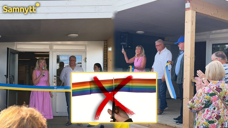 Artikelbild för artikeln: KD-politiker sade nej till regnbågsband – höll fast vid blågult