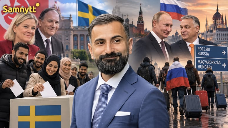 Artikelbild för artikeln: Hanif Bali in i striden om nya väljarna – jämför med Orbáns Ungern