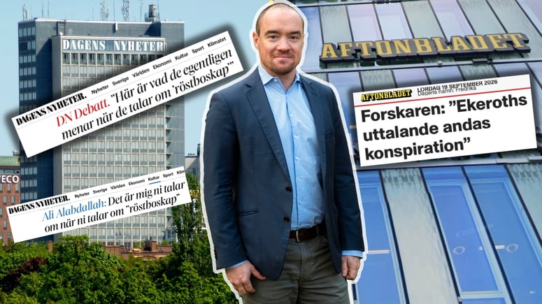 Artikelbild för artikeln: DN och Aftonbladet låter debattörer attackera Ekeroth - men stoppar hans replik
