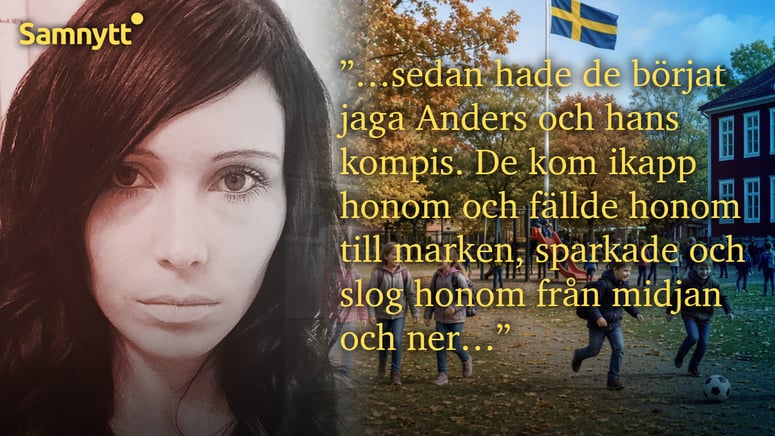 Artikelbild för artikeln: Mammans skräckberättelse: Elevgäng jagade och sparkade Anders, 9, på skolgården