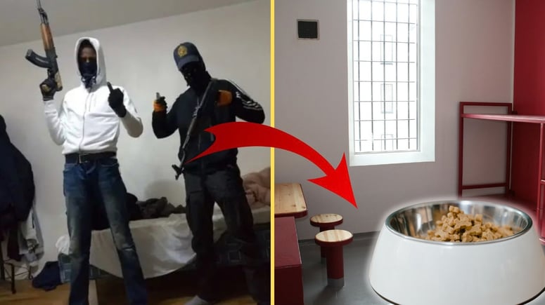 Artikelbild för artikeln: Fångar från Sverige chockade i Estland: Serveras mat i hundskålar