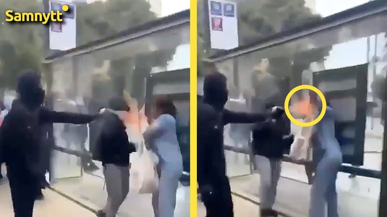 Artikelbild för artikeln: VIDEO: 15-åring bränner kvinna i ansiktet med eldkastare - nu gripen