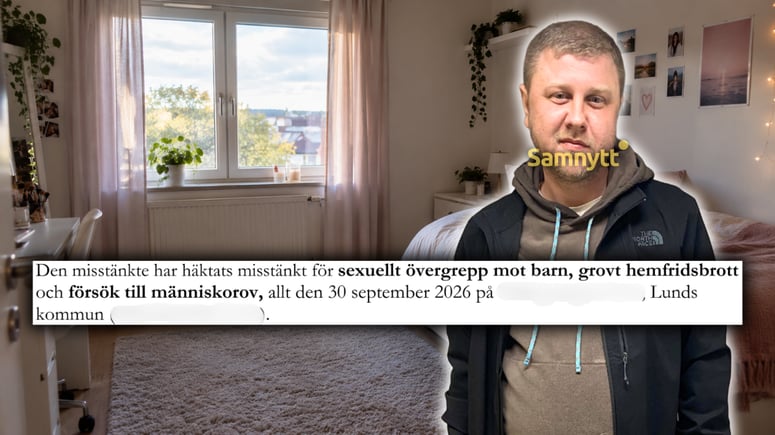 Artikelbild för artikeln: Mamman upptäckte okänd man som klättrat in till 6-åriga dottern - nu häktas han